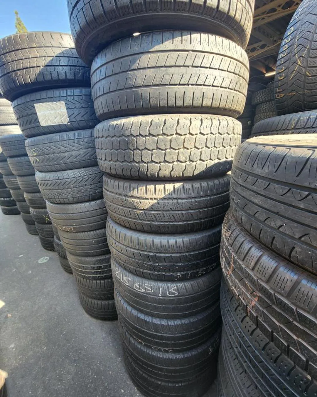 Mixed used tread patterns at Garcia Wheels and Tires
